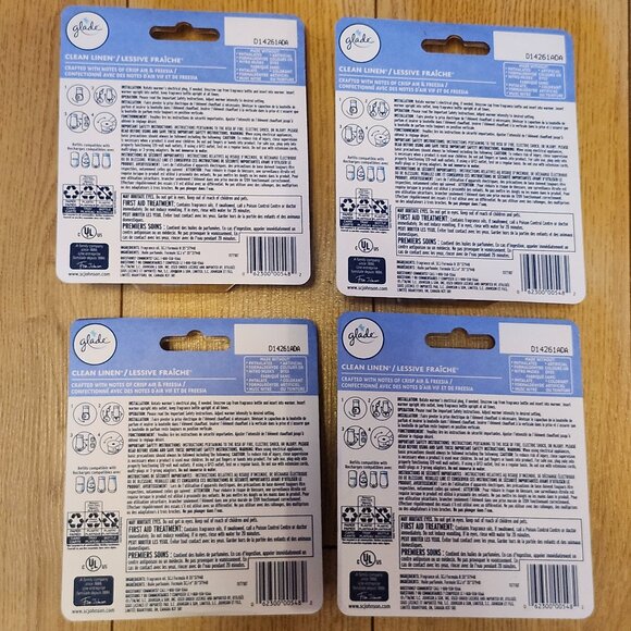 GLADE Clean Linen Starter Set Lot of 4 BNIP Sealed - Picture 2 of 3